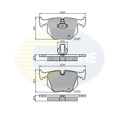 COMLINE - CBP01547-CML - Brake Pad Set, disc brake