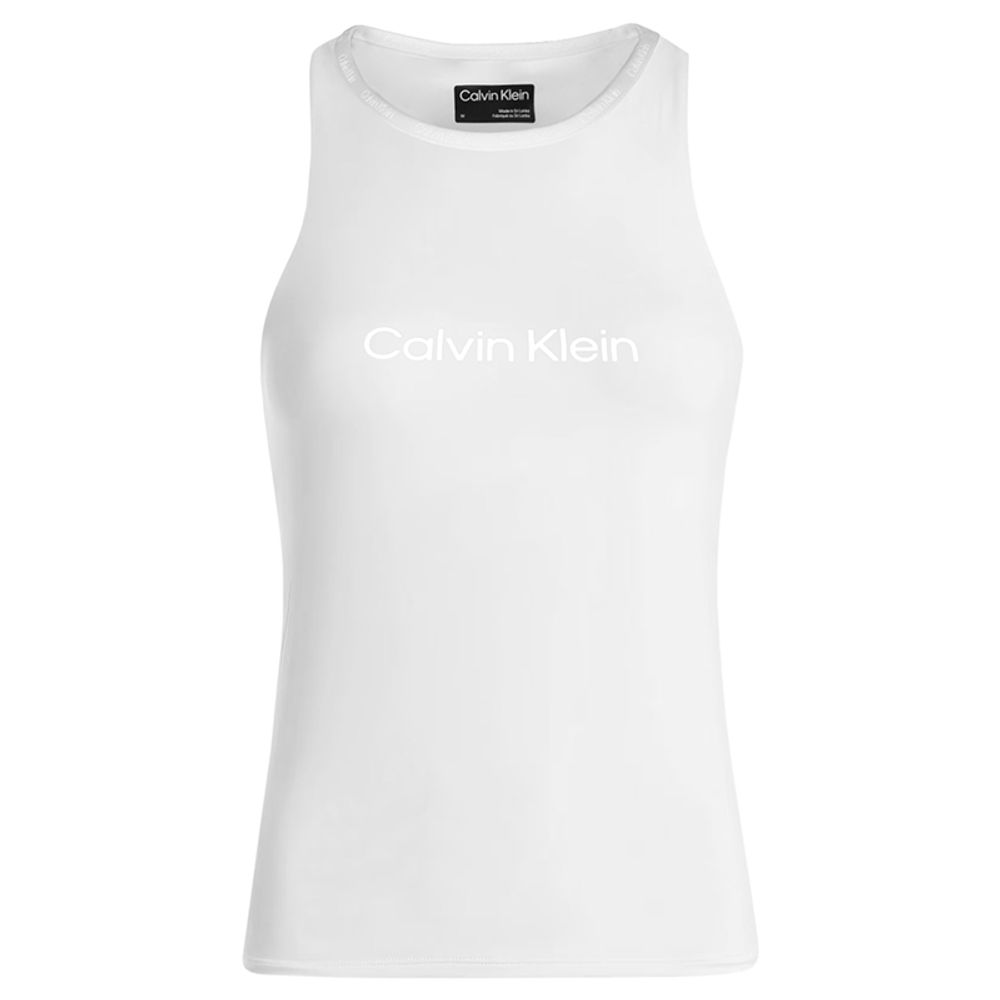 Женский топ теннисный Calvin Klein WO - Tank Top W/Shelf Bra - bright white