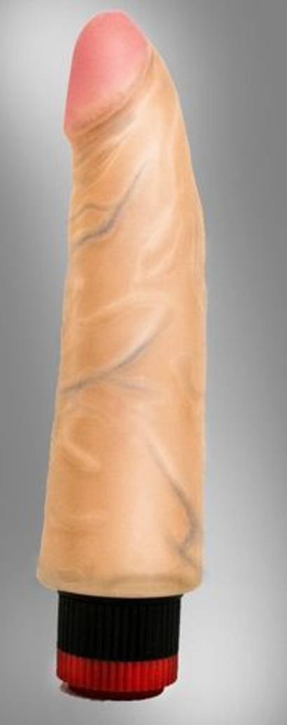 LOVETOY COCK NEXT 6 – реалистичный вибратор из неоскина, телесный, вибрация, 17,5 × 3,5 см