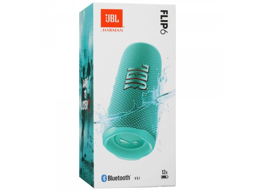 Портативная акустика JBL Flip 6 бирюзовый [jblflip6teal]