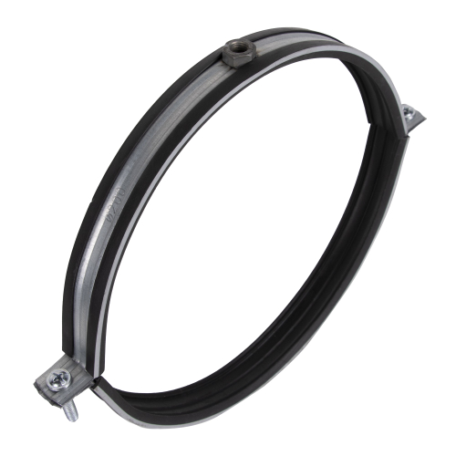 Хомут для воздуховода SHUFT с резиновым профилем 200мм (гайка)