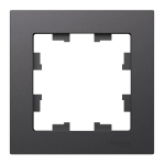 ATLASDESIGN 1-постовая РАМКА, БАЗАЛЬТ