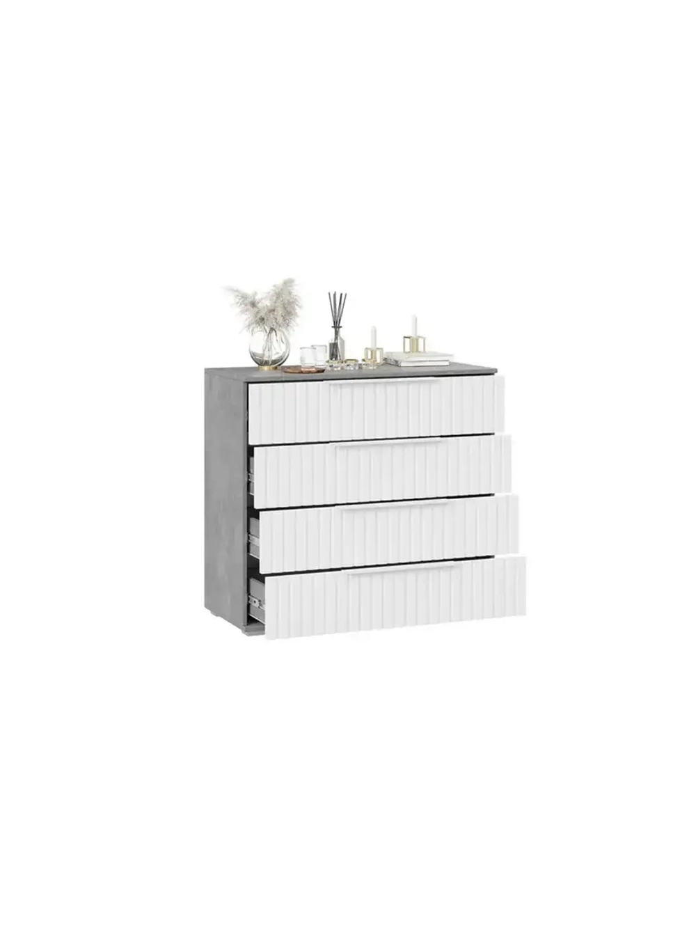 Комод для одежды Ателье светлый 4 ящика 92х41х84 см