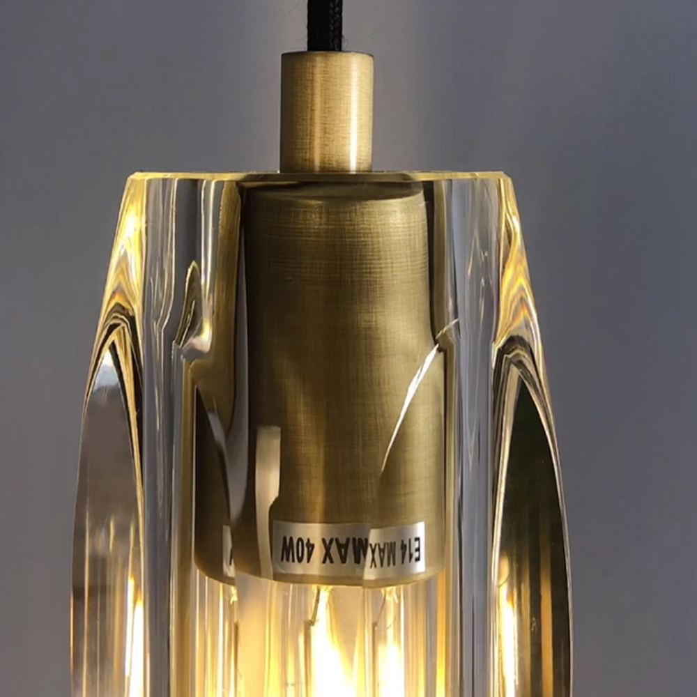 Подвесной светильник MT8851-1H bronze/clear