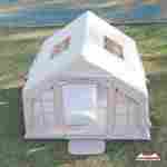 Пневмокаркасная палатка «Летний Уют» 3,2×2,5×2,2 м — семейная, кемпинговая из ПВХ