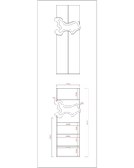 Шкаф "Корень" с глухими дверцами
