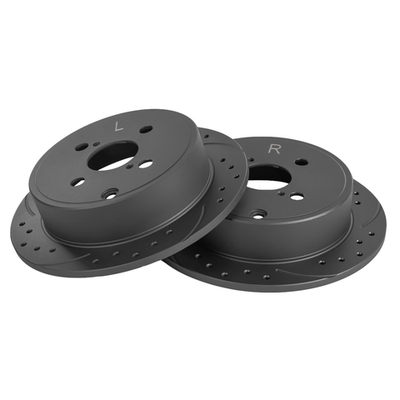 Диск тормозной задний перфорированный PRO-Line с покрытием (компл.2 шт) TOYOTA Corolla E120 01-07 GANZ GIJ06108S