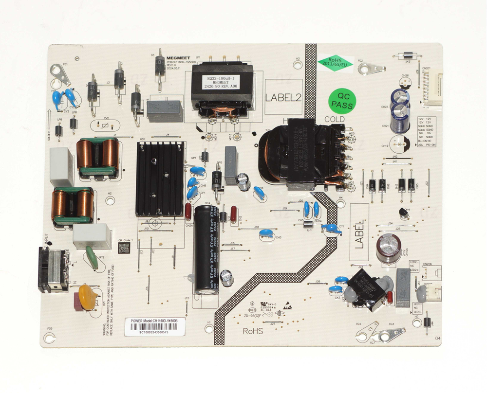 PCB:CH1160D-1N500B блок питания для телевизора DIGMA DM-LED55UQB31