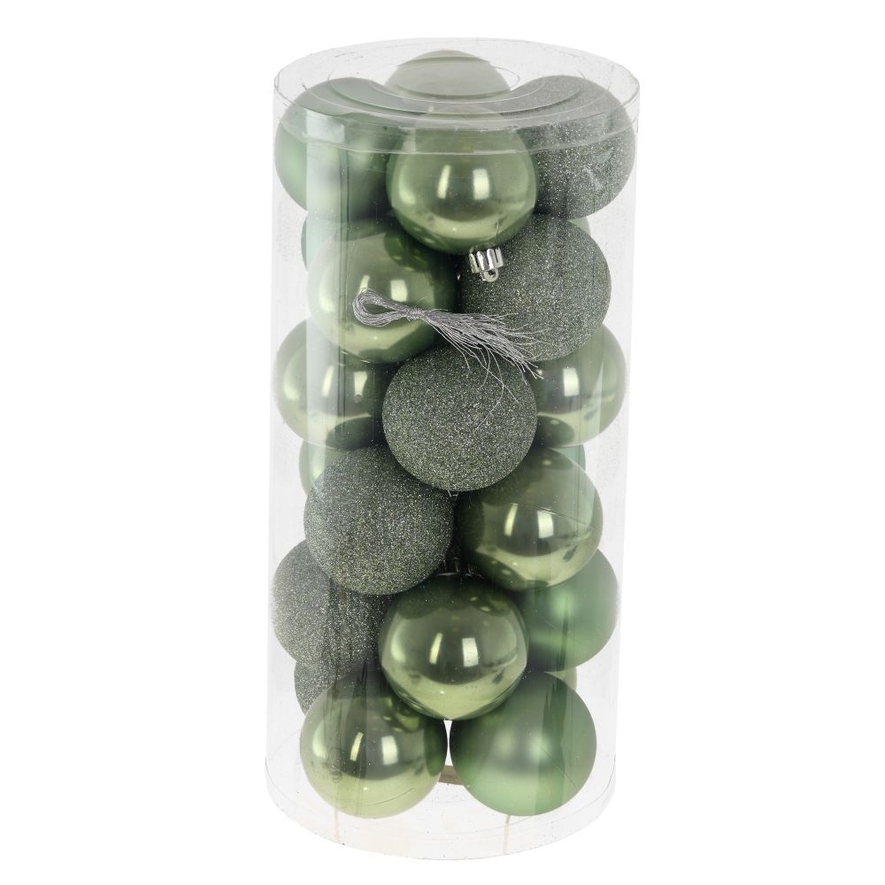 GAEM Набор из 24шт Украшение новогоднее "Шар", D 6 см, L14 W14 H30,5 см