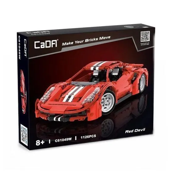 Конструктор CaDA спортивный автомобиль Red Devils (1126 деталей) C61049W