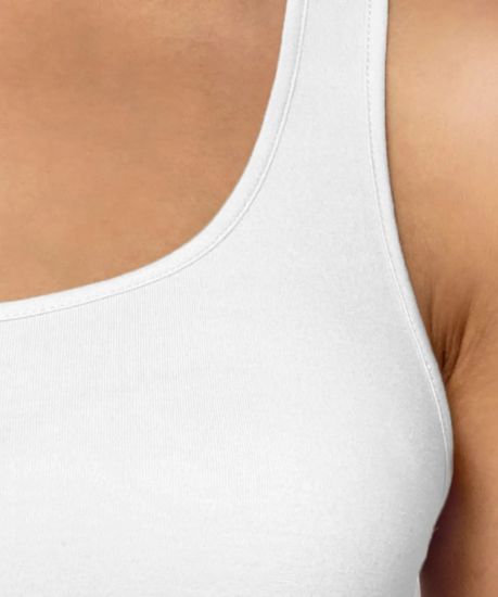 Майка женская Atlantic Basic BLV-198, белая