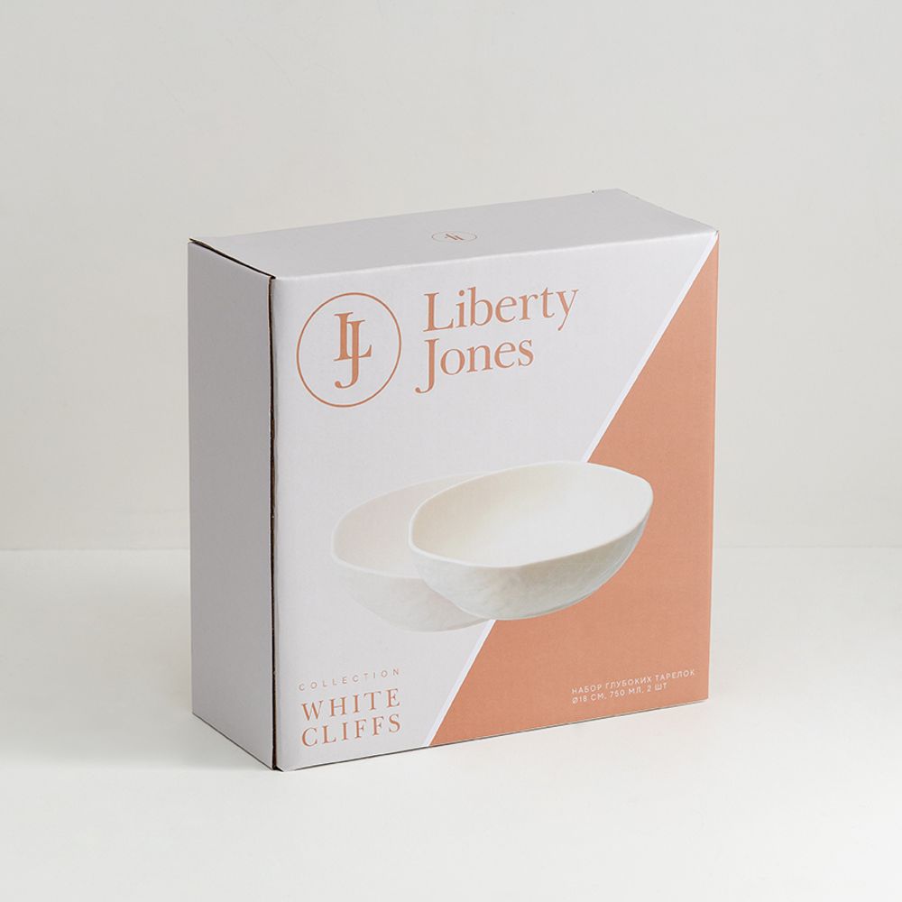 Набор глубоких тарелок White Cliffs, Ø18 см, 750 мл, 2 шт.