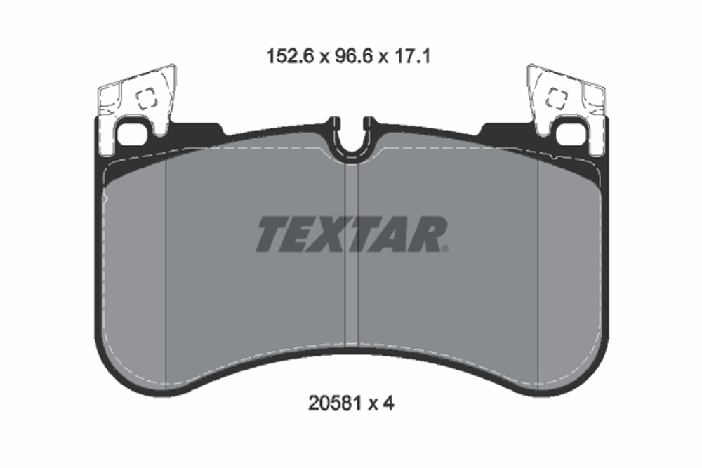 TEXTAR - 2058101-TET - Brake Pad Set, disc brake