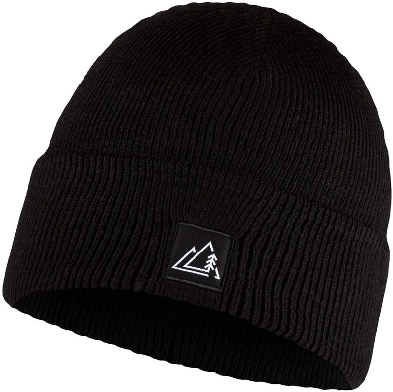 Вязаная шапка детская Buff Hat Knitted Frint Black Фото 1