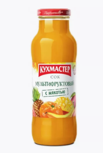 СОК КУХМАСТЕР МУЛЬТИФРУКТОВЫЙ 0.68Л