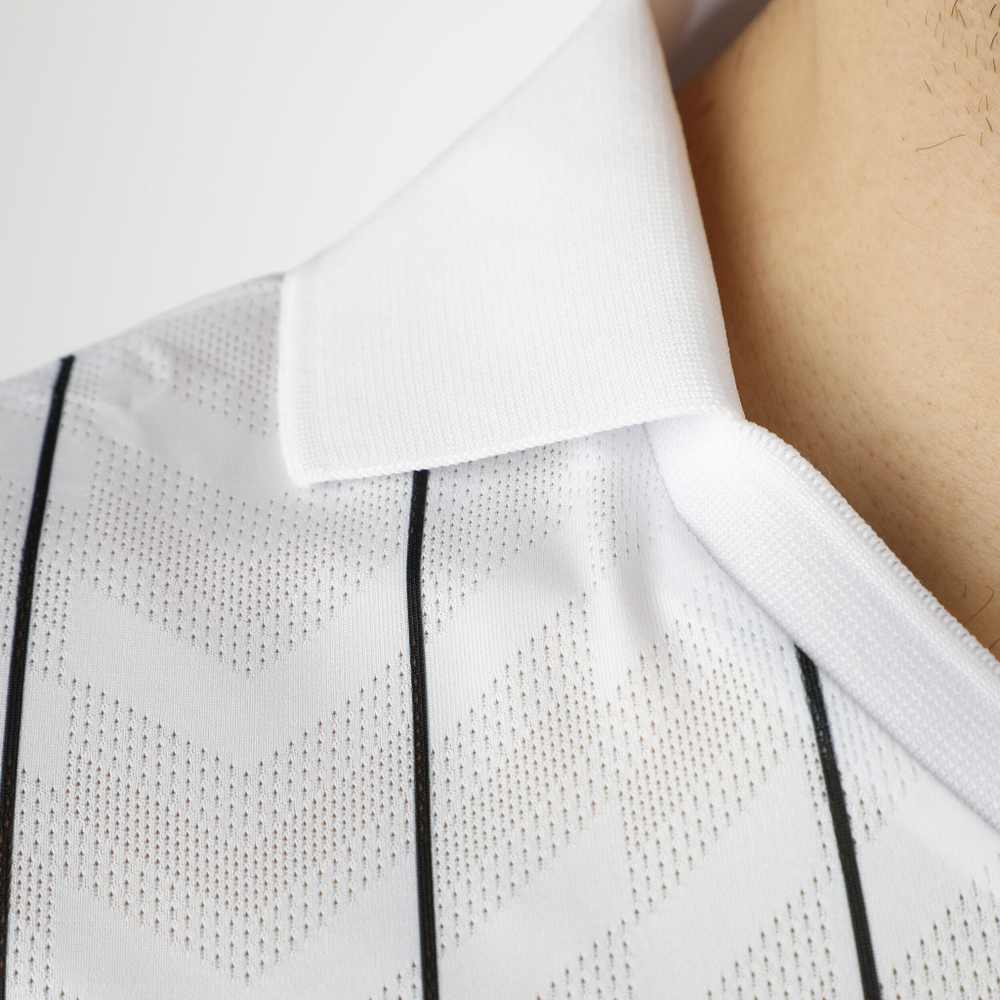 Мужское теннисное поло Tennis-Point Stripes Polo Special Edition Men - White, Black