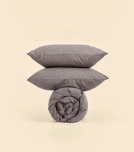 Наволочки (2 шт) - Melange Brownie - 50x70