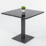 Стол обеденный Ideal Patio КАНА алюминий, стекло 80x80 см (1 ножка)