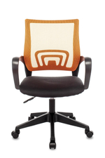 Кресло офисное TopChairs ST-Basic сетка/ткань оранжевый