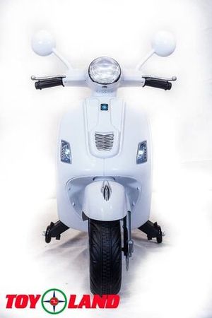 Детский электромотоцикл Toyland Vespa XMX 318 белый фото №3