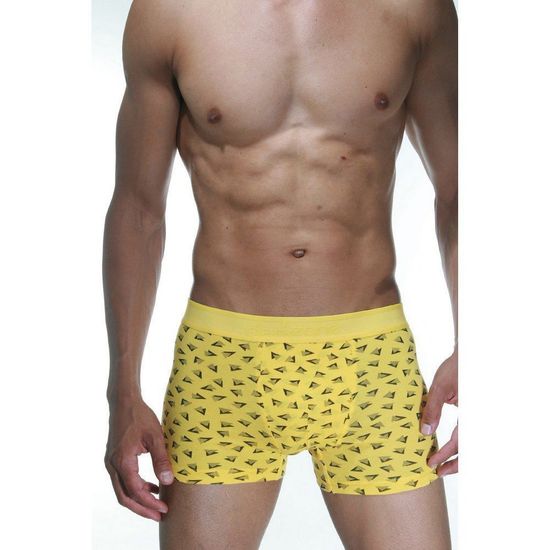 Трусы мужские боксеры 3в1 (желтые с принтом, черные, желтые)  DARKZONE DZN9039