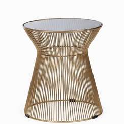 Кофейный стол Britt Ø40х44 см, золотой