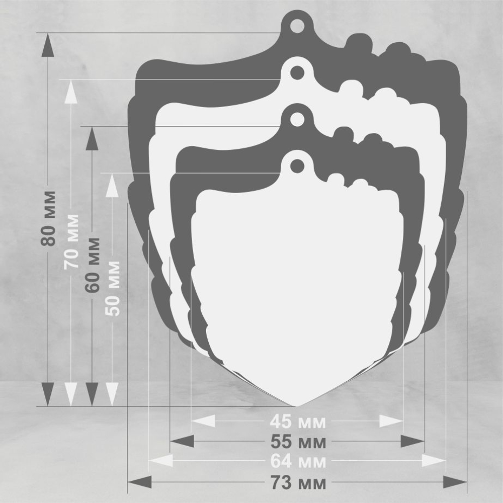 Акриловая медаль Бадминтон 1767-050