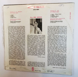 Винтажная виниловая пластинка LP Haydn Гайдн, Nederlands Chamber Orchestra Amsterdam, Horia Andreescu Symphony Симфония No 22 Symphony Симфония No 102 (Румыния 1987)