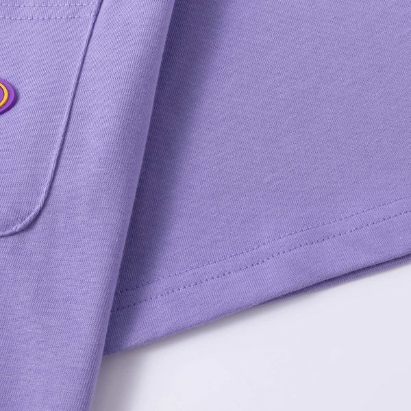 Футболка Logo Face фиолетовая - фото 6