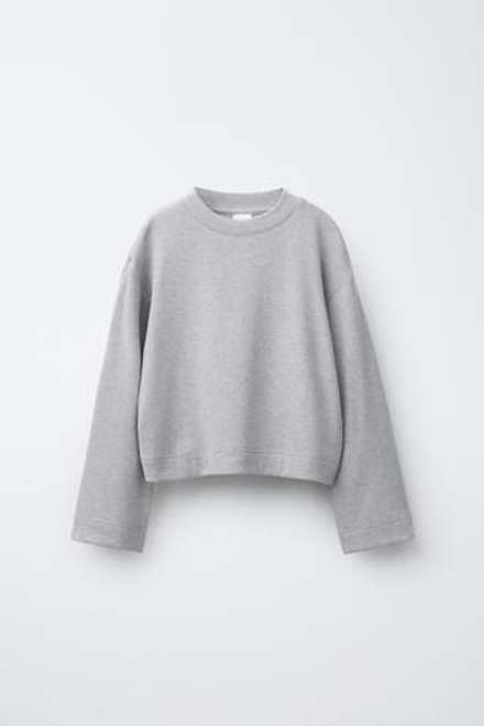ZARA ЛОНГСЛИВ SOFT TOUCH, СЕРЫЙ