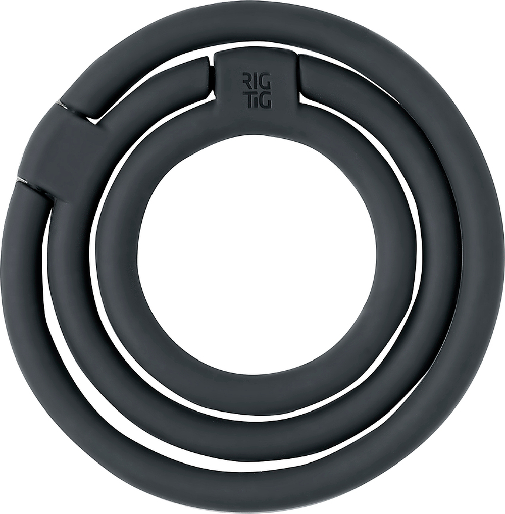 Подставка под горячее Rig-Tig Circles potrojna, силикон, 13 см, чёрная