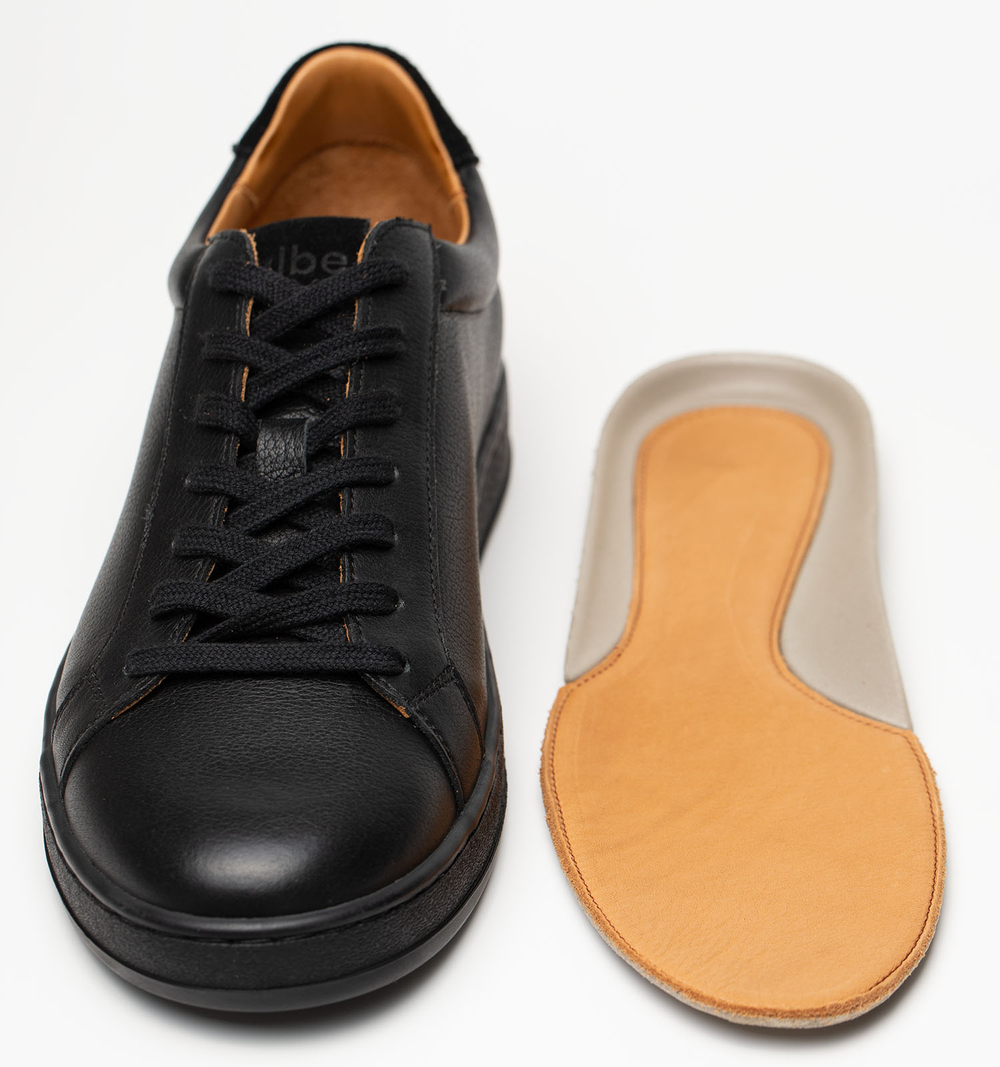 Кеды мужские натуральная кожа, черные