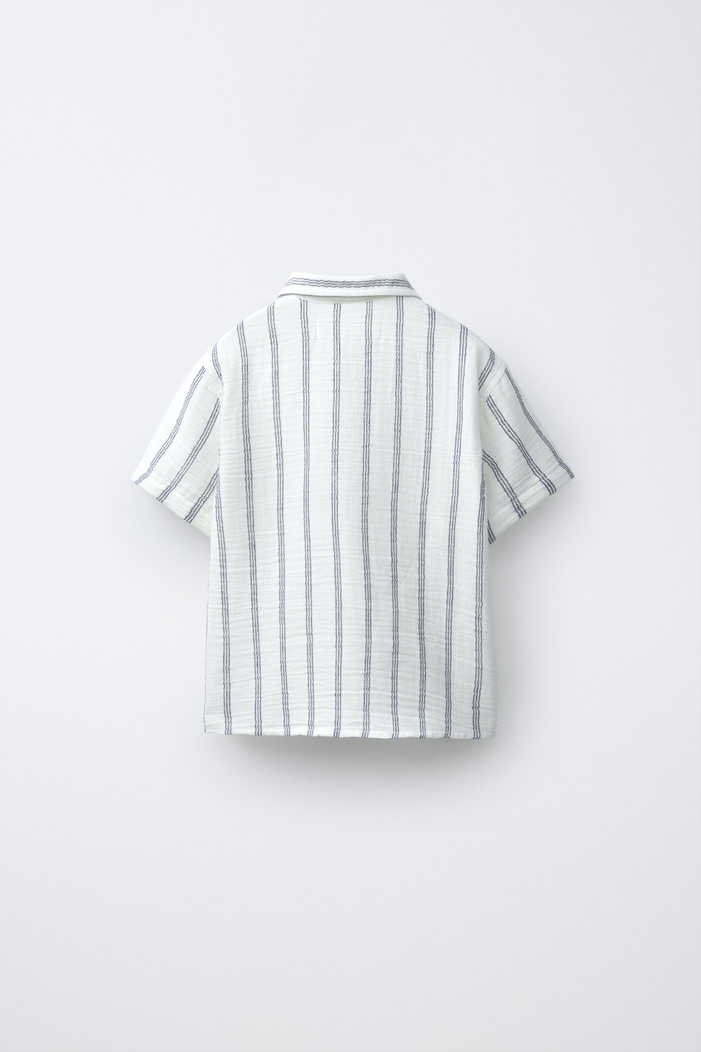 ZARA РУБАШКА В ПОЛОСКУ, СВЕТЛЫЙ ЭКРЮ
