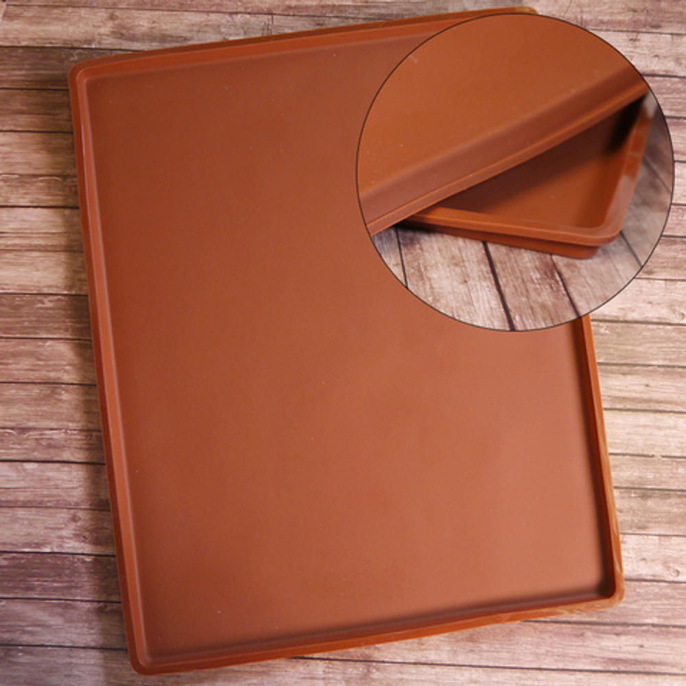 Силиконовый коврик для выпечки с бортиком 30*40см