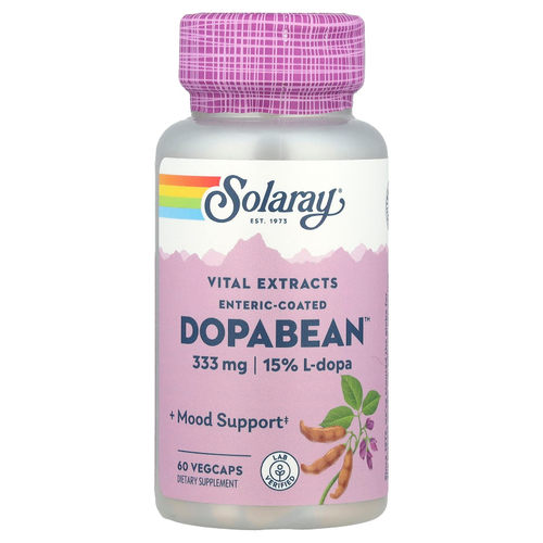 Solaray, Vital Extracts, DopaBean ™, 60 растительных капсул