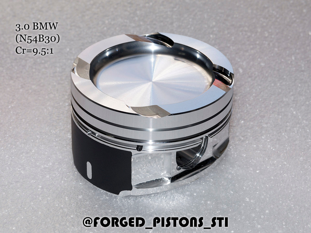 Кованые поршни СТИ BMW 3,0l N54B30 ТУРБО. Артикул - 330.11.1 Forged Pistons STI