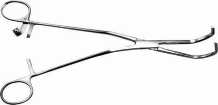 ТМ- З-67 Зажим д/врем. пережат.сосуда с кремальерой изогнут./плоск. п/угл 30, R-35, 227 мм (НОВОЕ ИС