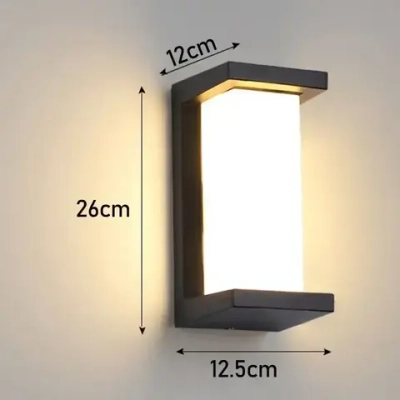 Светильник влагозащитный настенный уличный садовый фасадный IP66/Настенный светильник,12 Вт