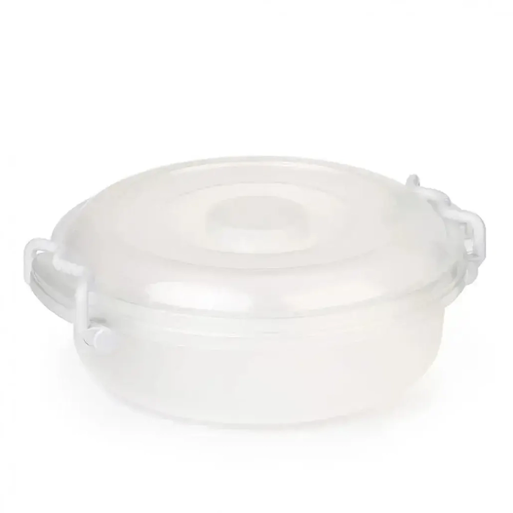 Контейнер 3л круглый, с ручками, прозрачный