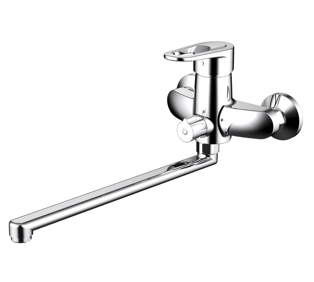 Смеситель для ванны c длинным изливом Bravat Loop