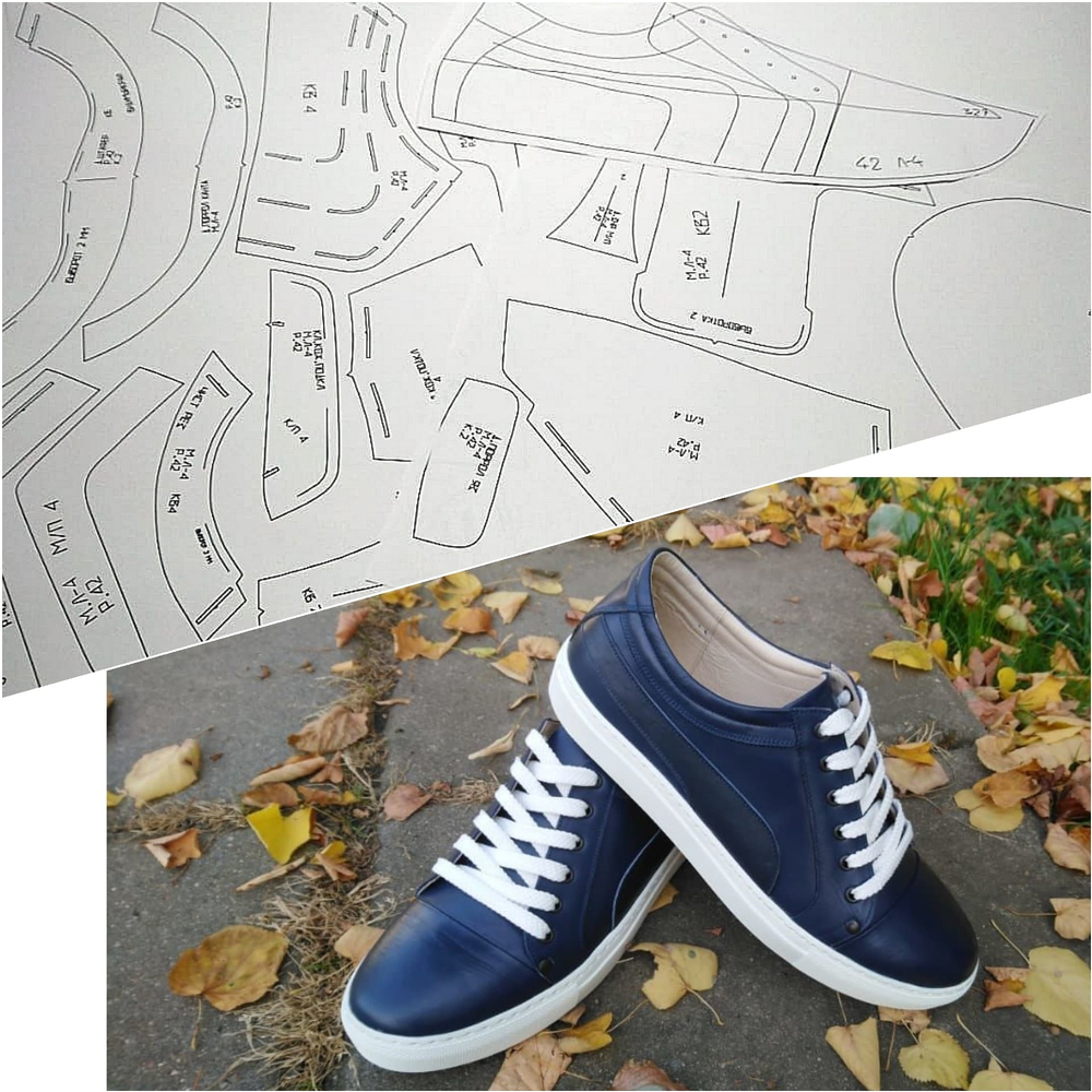 Л - 4 лекала (МУЖСКИЕ КЕДЫ)