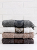 Полотенце махровое, г/к, жак., "Византия" 50х85, арт. AVIS50-85, цвет: 30821-Серый,