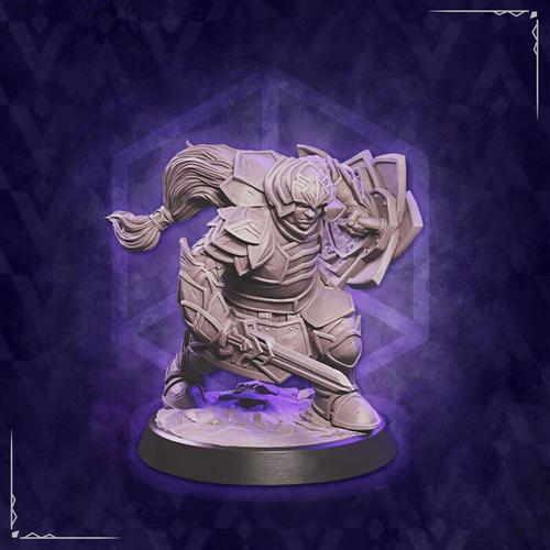 Дворф Дуэргар Воин Паладин Варвар Файтер Рыцарь миниатюра для dnd, днд, pathfinder, фентези, Настольная игра, НРИ, Варгейм, РПГ