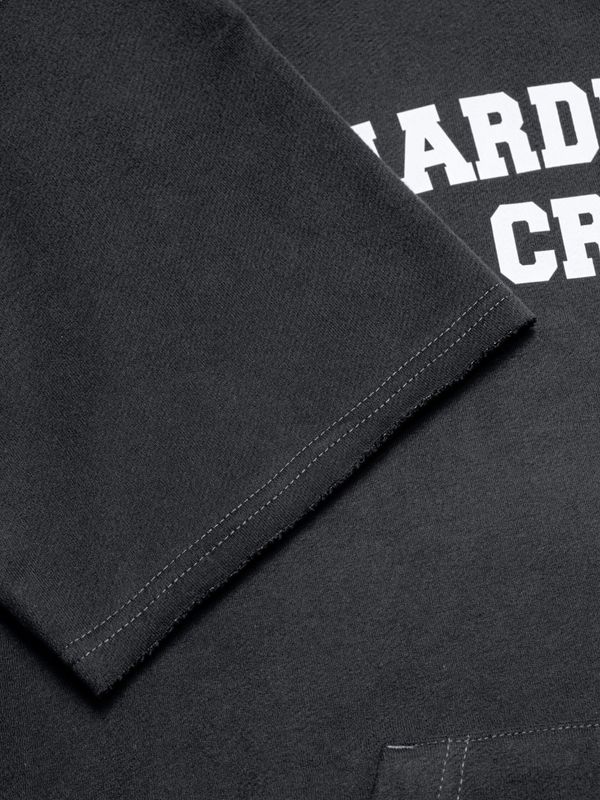 Толстовка Crew с коротким рукавом темно-серая - фото 7