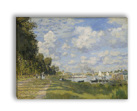 "Берег в Аржантее", Моне, Клод, картина (репродукция)