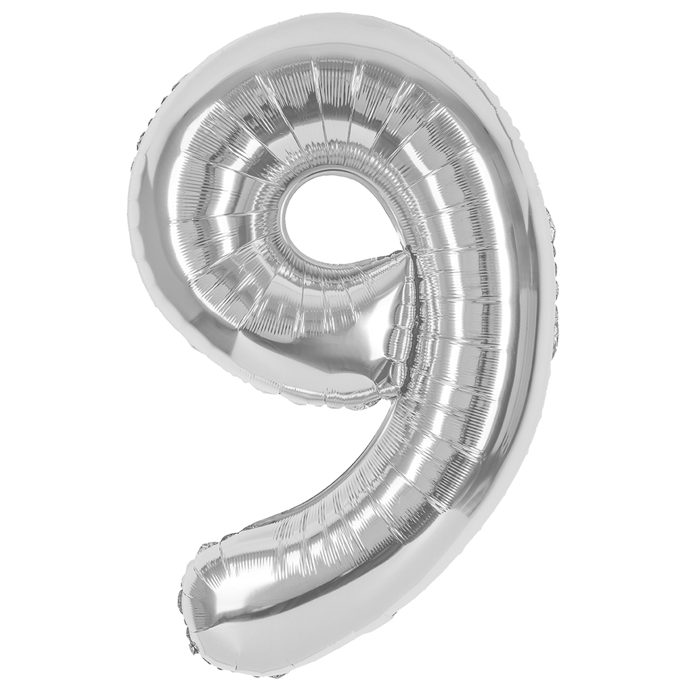 Цифра 9 серебро 40” е81