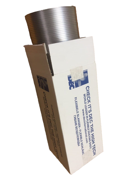 SEMIDEC - DXD160мм x 3м Полужесткий гибкий алюминиевый воздуховод (Нидерланды)