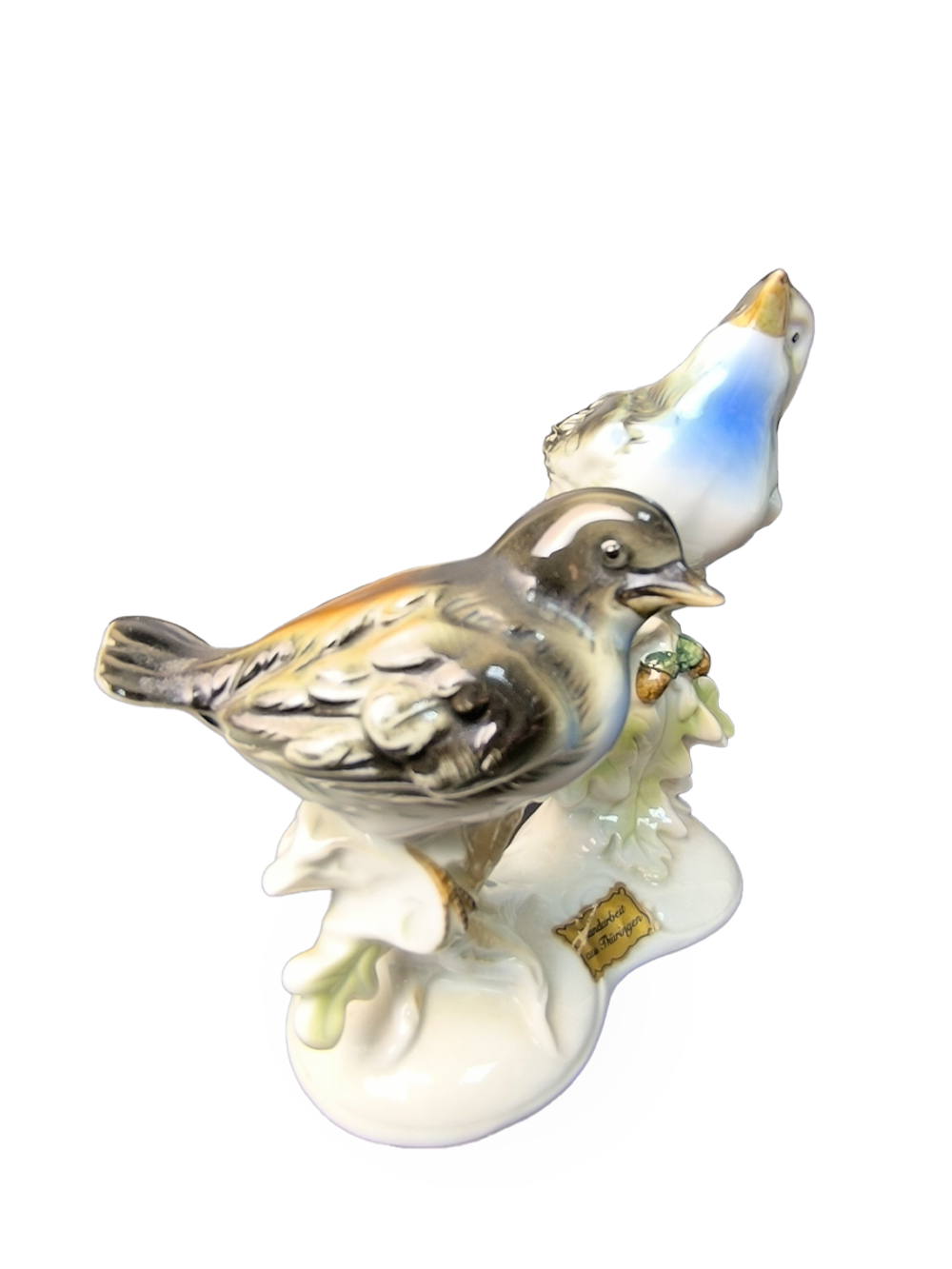 Фарфоровая статуэтка "Птицы на ветке дуба" Gräfenthal