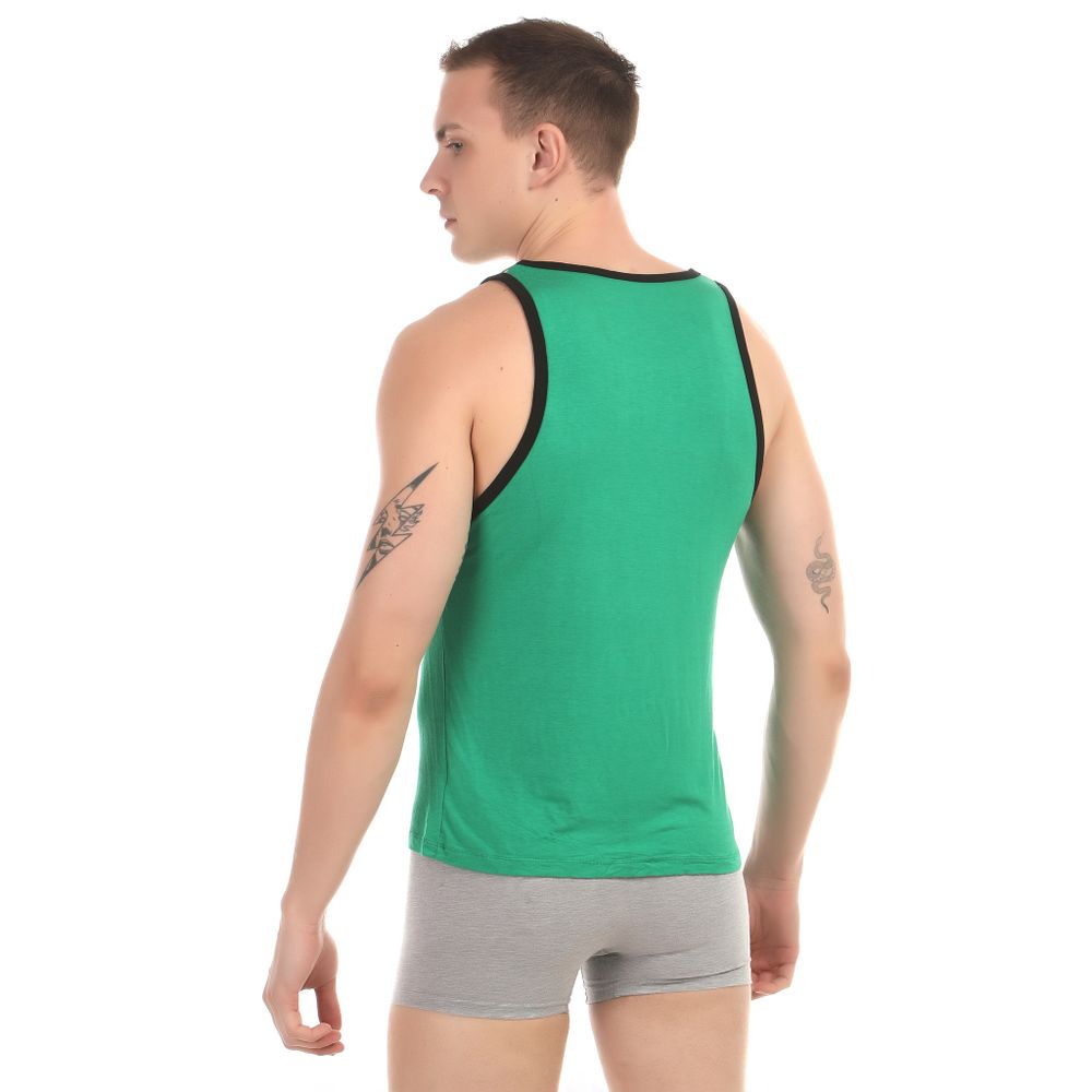 Мужская майка зеленая Asitoo Green Tank Top