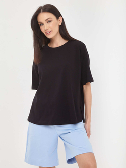 Футболка oversize с разрезами по бокам